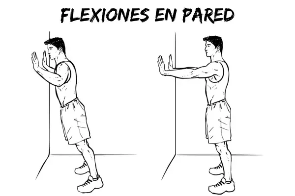Flexiones en pared